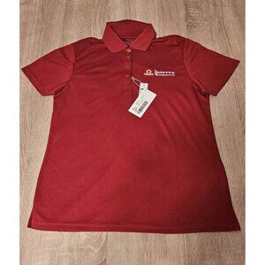 Shoprite Inserra Supermarket Employee Red Polo Shirt Womens Size M Nwt